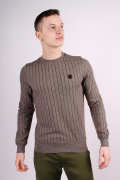 коричневый фото Мужской джемпер 00650 купить в Одессе по оптовым ценам