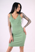 оливковый фото Женское платье 1209 купить в Одессе по оптовым ценам