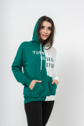 зеленый фото Женский свитшот К9.0659 купить в Одессе по оптовым ценам