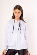 белый фото Женская толстовка 1016 купить в Одессе по оптовым ценам