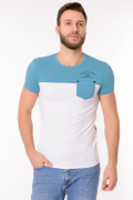 голубой фото Мужская футболка 900716 купить в Одессе по оптовым ценам