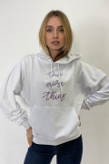 белый фото Женский свитшот 1052 купить в Одессе по оптовым ценам