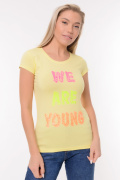 желтый фото Женская футболка 900677 купить в Одессе по оптовым ценам