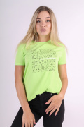 салатовый фото Женская футболка 1077 купить в Одессе по оптовым ценам