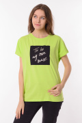 салатовый фото Женская футболка 900732 купить в Одессе по оптовым ценам