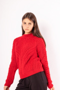 красный фото Женский свитер 4006 купить в Одессе по оптовым ценам