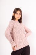 пудра фото Женский свитер 4003 купить в Одессе по оптовым ценам