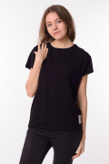 черный фото Женская футболка 900738 купить в Одессе по оптовым ценам