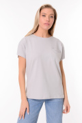 светло-серый фото Женская футболка 900705 купить в Одессе по оптовым ценам
