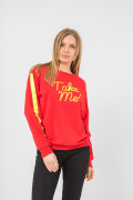 красный фото Женский свитшот К9.0618 купить в Одессе по оптовым ценам