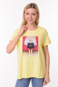 желтый фото Женская футболка 900760 купить в Одессе по оптовым ценам