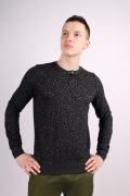 черный фото Мужской джемпер 00646 купить в Одессе по оптовым ценам