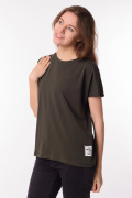 хаки фото Женская футболка 900738 купить в Одессе по оптовым ценам