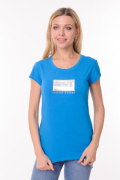 голубой фото Женская футболка 900683 купить в Одессе по оптовым ценам