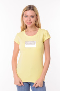 желтый фото Женская футболка 900683 купить в Одессе по оптовым ценам