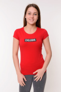 красный фото Женская футболка К9.0698 купить в Одессе по оптовым ценам