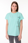 ментол фото Женская футболка К9.0686 купить в Одессе по оптовым ценам