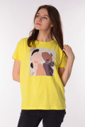 желтый фото Женская футболка 900764 купить в Одессе по оптовым ценам