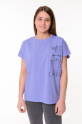 фиолетовый фото Женская футболка К9.0686 купить в Одессе по оптовым ценам