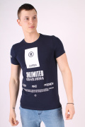 темно синий фото Мужская футболка 1005 купить в Одессе по оптовым ценам