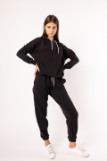 черный фото Женский спортивный костюм 1015 купить в Одессе по оптовым ценам