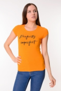 оранжевый фото Женская футболка К9.0168 купить в Одессе по оптовым ценам