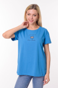 голубой фото Женская футболка 900703 купить в Одессе по оптовым ценам