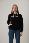 черный фото Женский свитшот К9.00571 купить в Одессе по оптовым ценам
