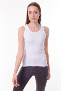 белый фото Женская майка 0776 купить в Одессе по оптовым ценам