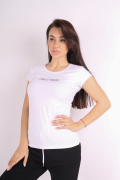 белый фото Женская футболка 1071 купить в Одессе по оптовым ценам