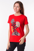 красный фото Женская футболка 900768 купить в Одессе по оптовым ценам