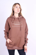 коричневый фото Женская толстовка K9.0663 купить в Одессе по оптовым ценам