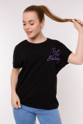 черный фото Женская футболка 900676 купить в Одессе по оптовым ценам