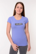 голубой фото Женская футболка К9.0698 купить в Одессе по оптовым ценам