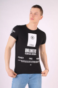 черный фото Мужская футболка 1005 купить в Одессе по оптовым ценам