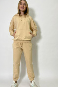 бежевый фото Женский спортивный костюм 1050 купить в Одессе по оптовым ценам