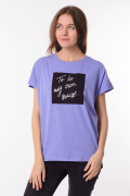 фиолетовый фото Женская футболка 900732 купить в Одессе по оптовым ценам
