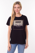 черный фото Женская футболка 900685 купить в Одессе по оптовым ценам
