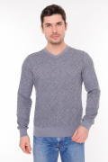 серый фото Мужской джемпер 00648 купить в Одессе по оптовым ценам