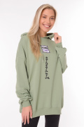 оливковый фото Женское худи 900581 купить в Одессе по оптовым ценам