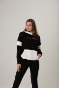 черный фото Женский свитшот К9.00568 купить в Одессе по оптовым ценам
