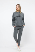 серый фото Женский спортивный костюм К9.0601 купить в Одессе по оптовым ценам