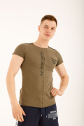 коричневый фото Мужская футболка E9. 00325 купить в Одессе по оптовым ценам