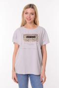 серый фото Женская футболка 900685 купить в Одессе по оптовым ценам