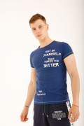 синий фото Мужская футболка E9. 00327 купить в Одессе по оптовым ценам