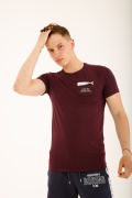 бордовый фото Мужская футболка E9. 00139 купить в Одессе по оптовым ценам
