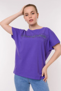 фиолетовый фото Женская футболка 900695 купить в Одессе по оптовым ценам