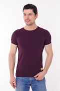 бордовый фото Мужская футболка 900719 купить в Одессе по оптовым ценам