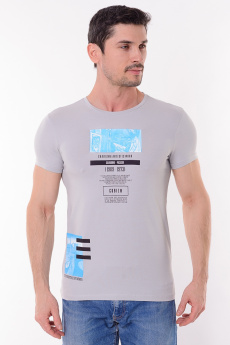 Мужская футболка 01003 фото Мужская одежда оптом купить от производителя по низким ценам Украина | LITTLE SECRET