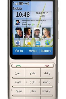 Nokia C3-01 Touch and Type Khaki Gold фото Электроника